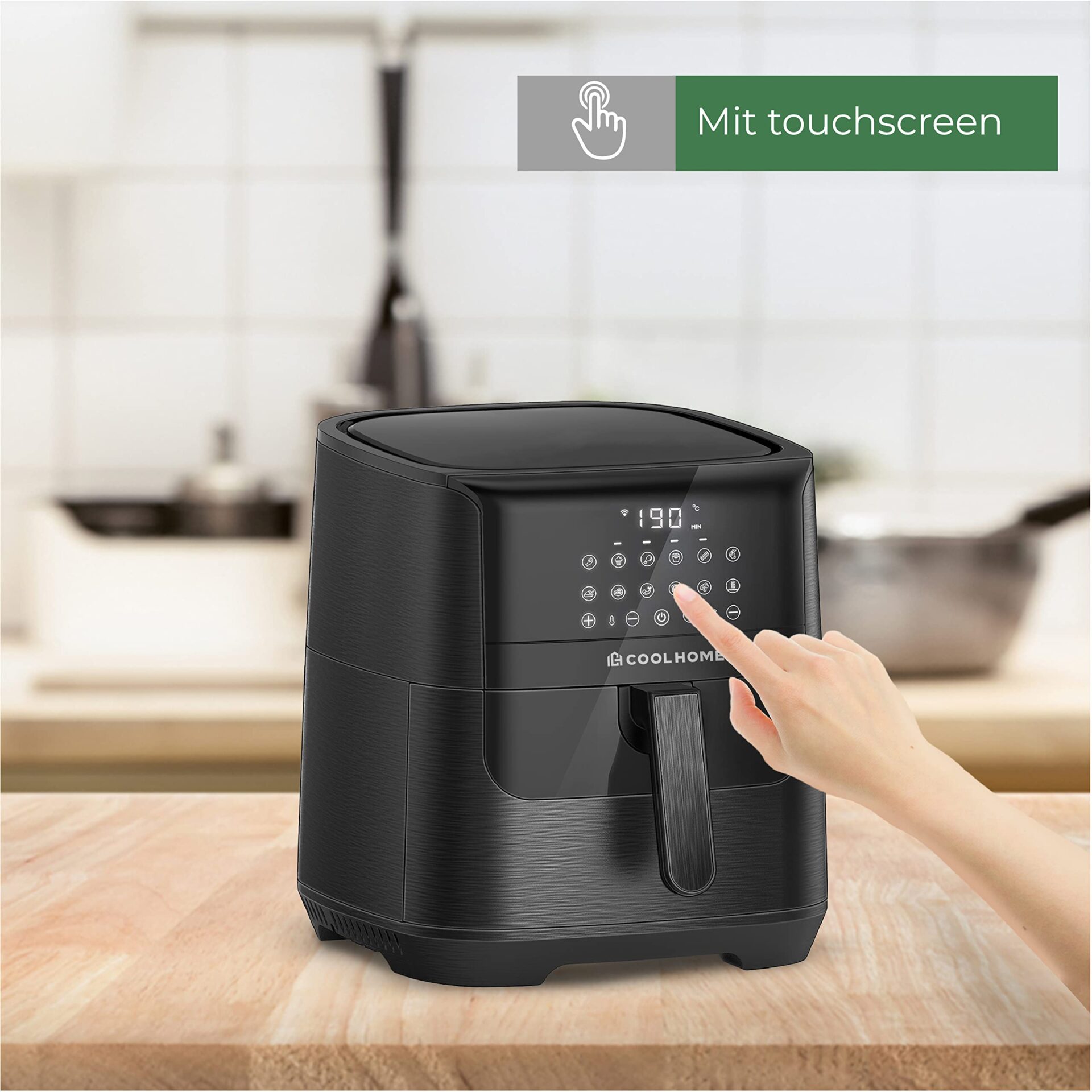 AF23 Airfryer XXL Deluxe, 6,5 l, frytkownica na gorące powietrze z pow - obrazek 2