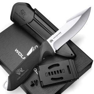 Wolfgangs W2 nóż outdoorowy 440C z pochwa – idealny nóż myśliwski i bushcraftowy