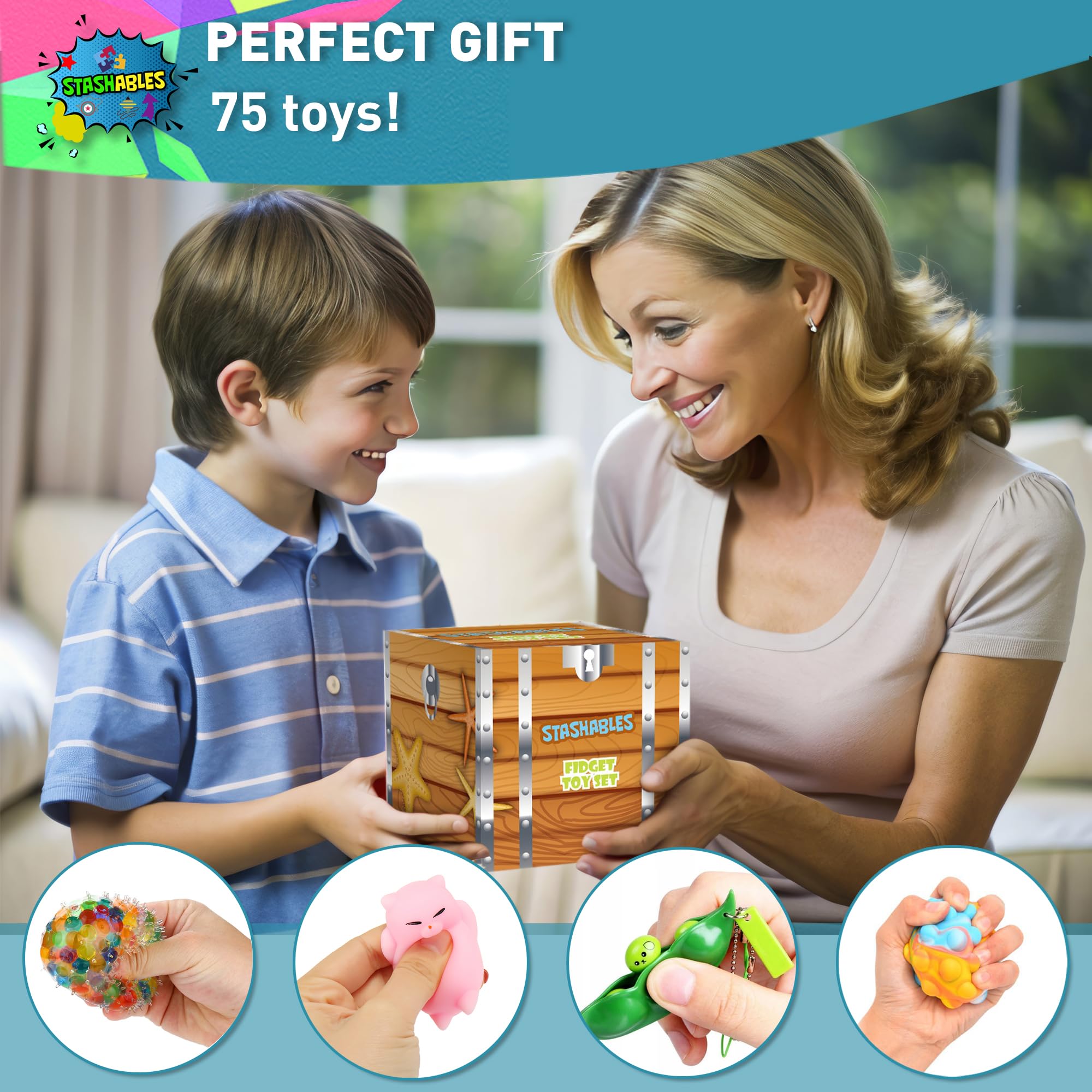 Zestaw Zabawek Sensorycznych Fidget – Antystresowe Zabawki dla Dzieci - obrazek 3