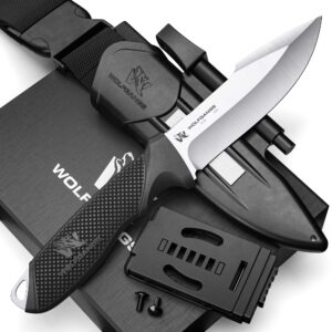 Wolfgangs W3 nóż outdoorowy 440C z pochwa i krzesiwem – idealny do bushcraftu