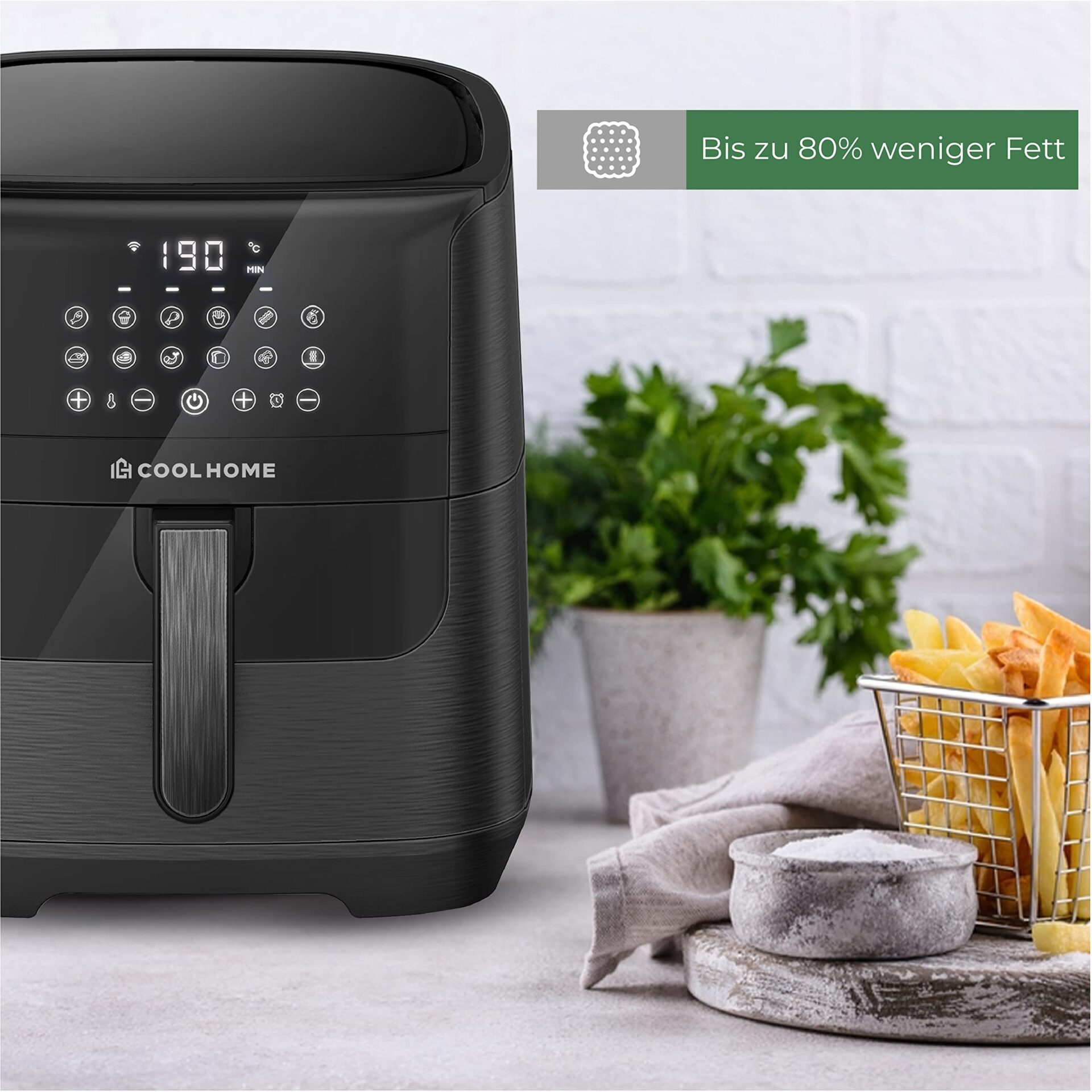 AF23 Airfryer XXL Deluxe, 6,5 l, frytkownica na gorące powietrze z pow - obrazek 5