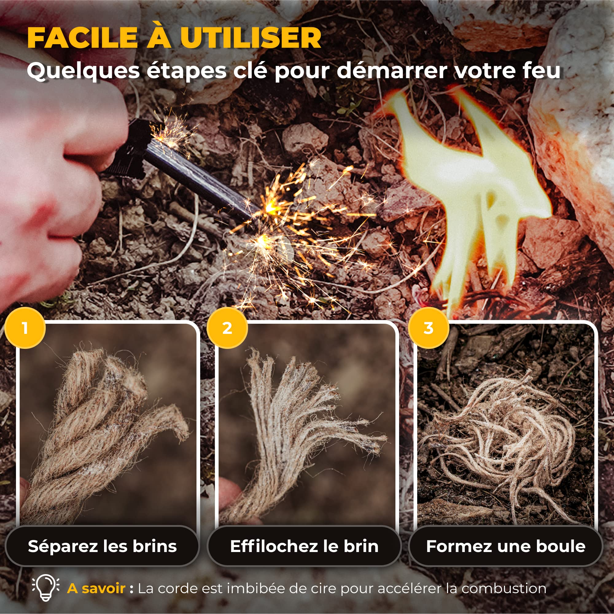 Zestaw Survivalowy do Turystyki Pieszej: Latarka, Nóż, Kompas, Gwizdek - obrazek 3