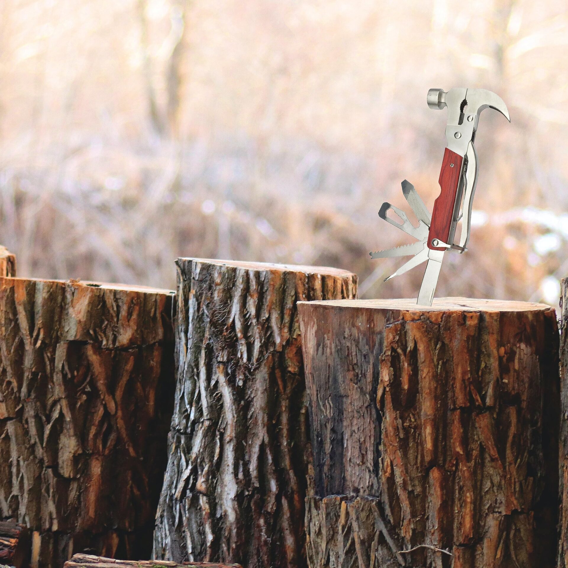 Retoo Młotek wielofunkcyjny 8 w 1, Wielofunkcyjny Multitool z szczypca - obrazek 3