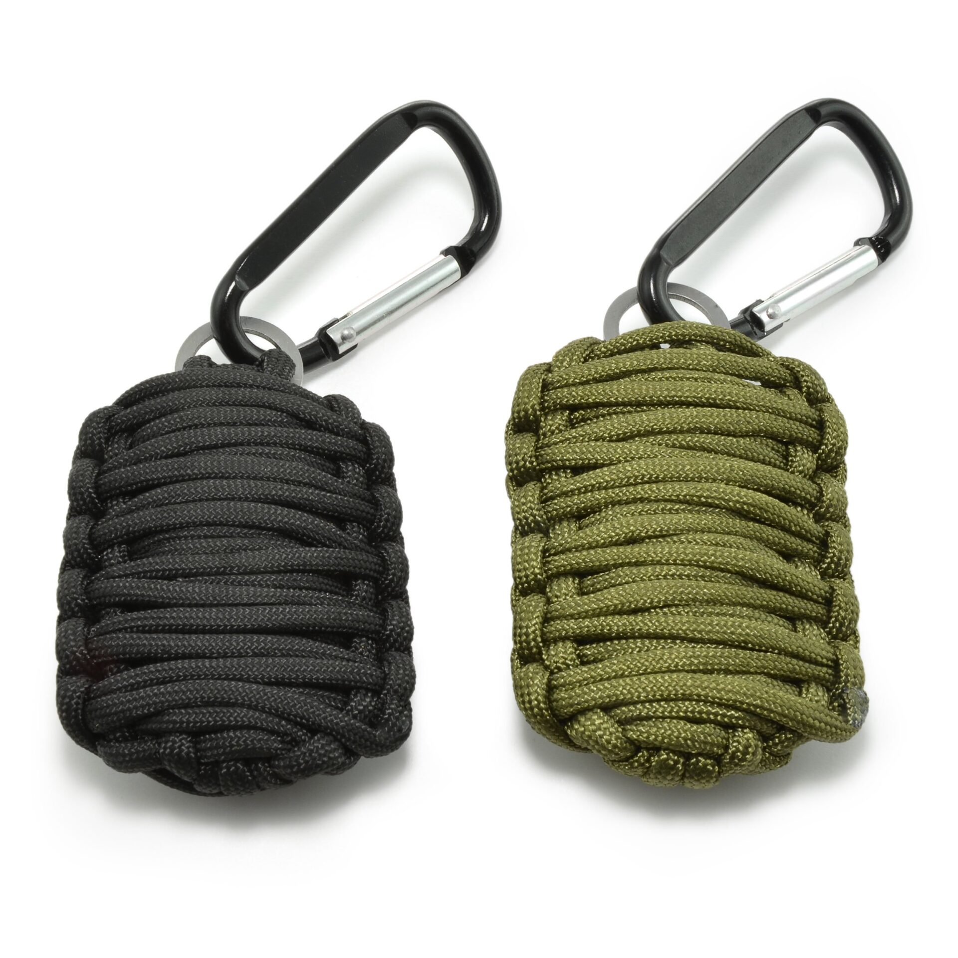 Ganzoo Paracord 550 kompaktowy zestaw survivalowy czarny, 12 elementów - obrazek 2