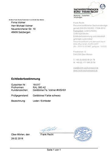 Fa.Volmer® Aksamitnie miękki portfel męski z prawdziwej skóry jagnięce - obrazek 2