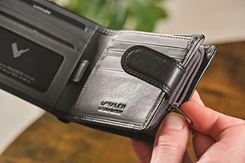 Prawdziwa skóra Portfel męski RFID System antykradzieżowy Posiadacz ka - obrazek 2