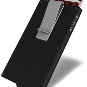 Etui na karty z ochroną RFID - kompaktowy portfel, bezkontaktowe zabez