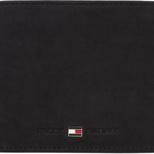 Tommy Hilfiger Johnson Męski Portfel, Czarny, 13x10x2 cm EU