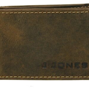 J.Jones - męski mini portfel, Slim Wallet, prawdziwa skóra, ochrona RF