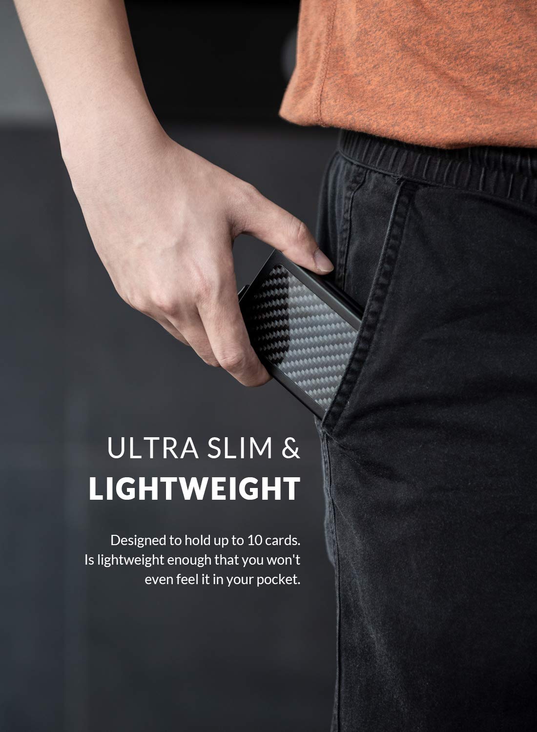 VULKIT Etui na karty kredytowe, ochrona RFID, rozkładane metalowe etui - obrazek 3