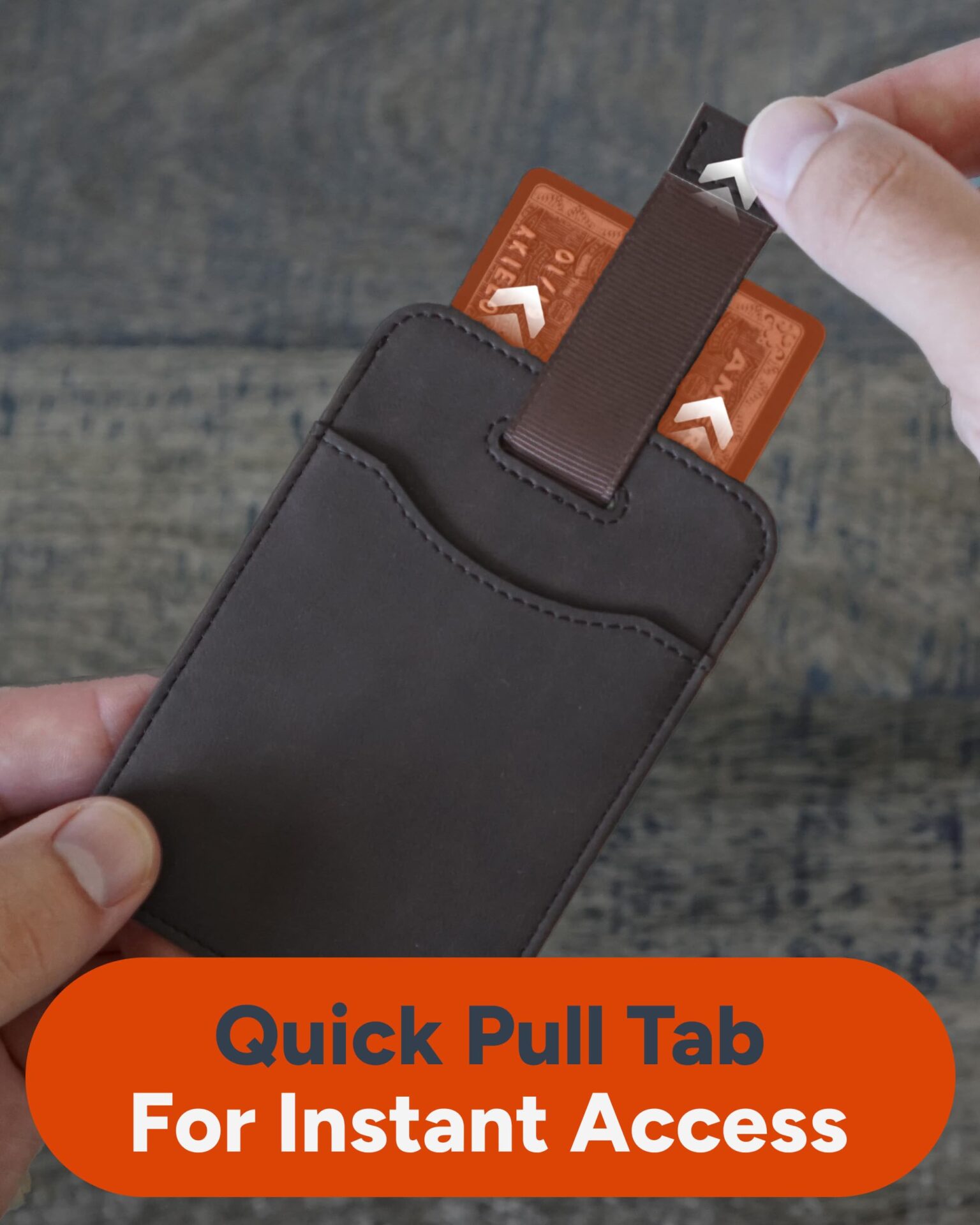 Portfel - wąski i minimalistyczny męski portfel na karty - blokowanie - obrazek 7