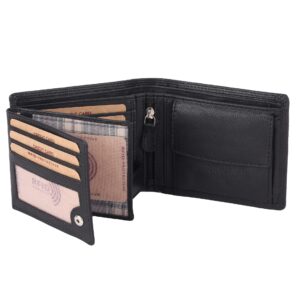 Benthill Męski portfel z prawdziwej skóry - portfel z ochroną RFID - D