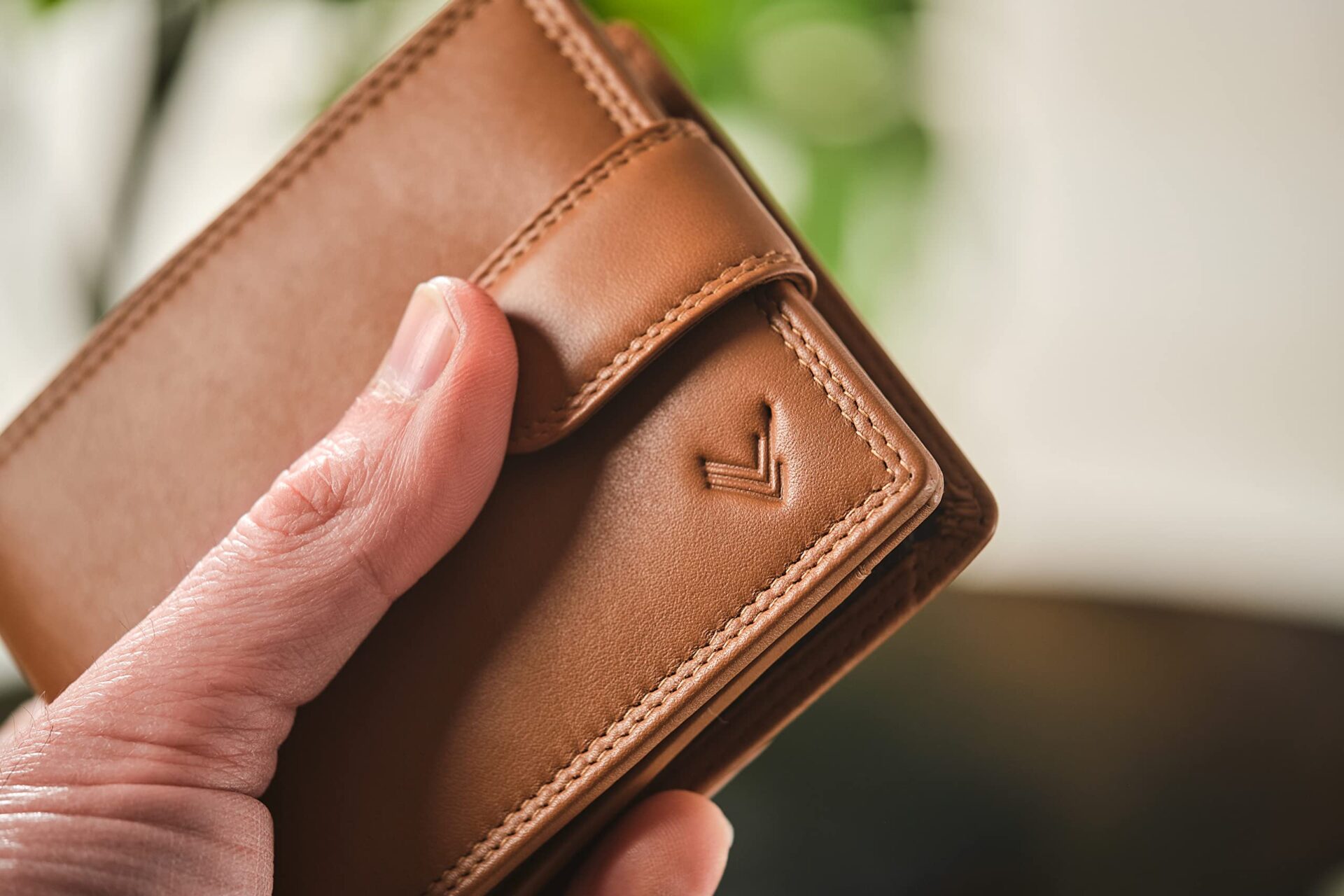 Prawdziwa skóra Portfel męski RFID System antykradzieżowy Posiadacz ka - obrazek 3