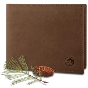Portfel męski ze skóry "Norge" - Trifold, portfel męski z blokerem RFI