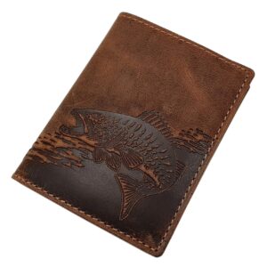 myledershop Portfel z prawdziwej skóry bawolej / portmonetka / portmon