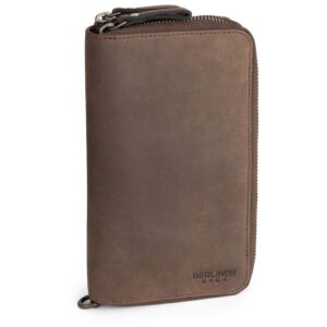 Berliner Bags Portfel premium Dallas ze skóry z ochroną RFID, portfel