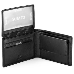 Surazo: Ekskluzywny, mały portfel z prawdziwej skóry