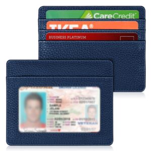 FINTIE Smukły minimalistyczny portfel z kieszenią przednią, blokowanie