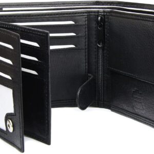 Frentree® Męski portfel ze skóry Nappa z ochroną RFID, 12 przegródek n