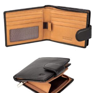 Prawdziwa skóra Portfel męski RFID System antykradzieżowy Posiadacz ka