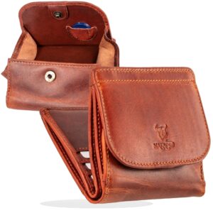 MATADOR 557 Portfel damski z prawdziwej skóry, zabezpieczenie RFID, ko