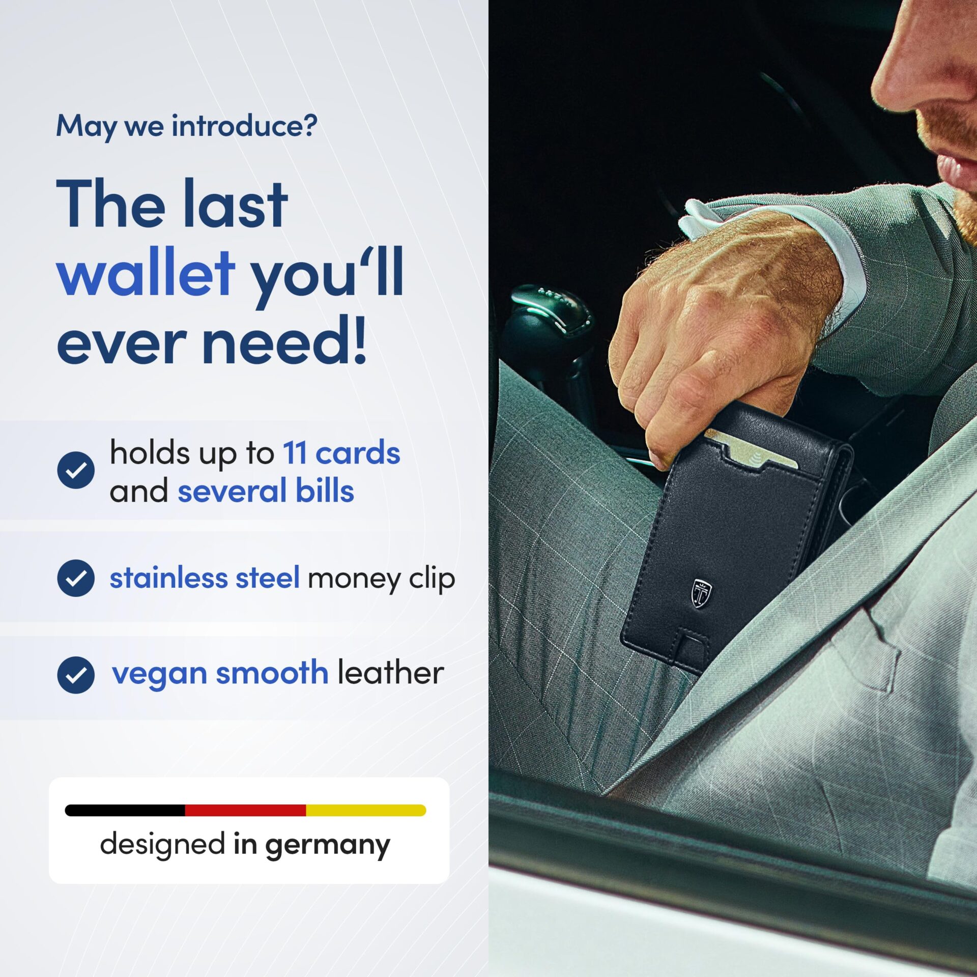 TRAVANDO Męski smukły portfel z klipsem do pieniędzy Austin blokujący - obrazek 6