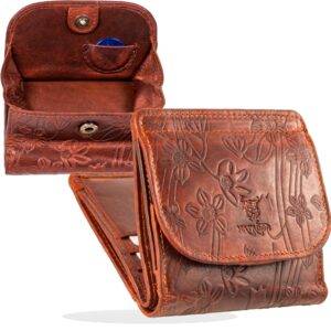 MATADOR Małe wiedeńskie pudełko, mini portmonetka męska, mała, skóra,