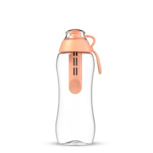 DAFI Butelka filtrująca Soft 300 ml Brzoskwiniowa - Wymienny filtr węg