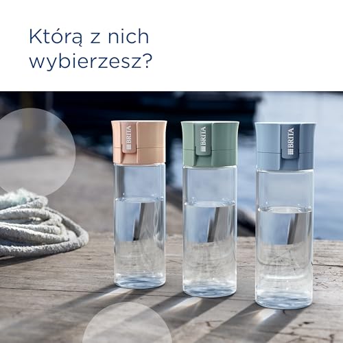 BRITA Butelka filtrująca Vital pastelowy błękit (0,6l) zawiera 2 filtr - obrazek 2