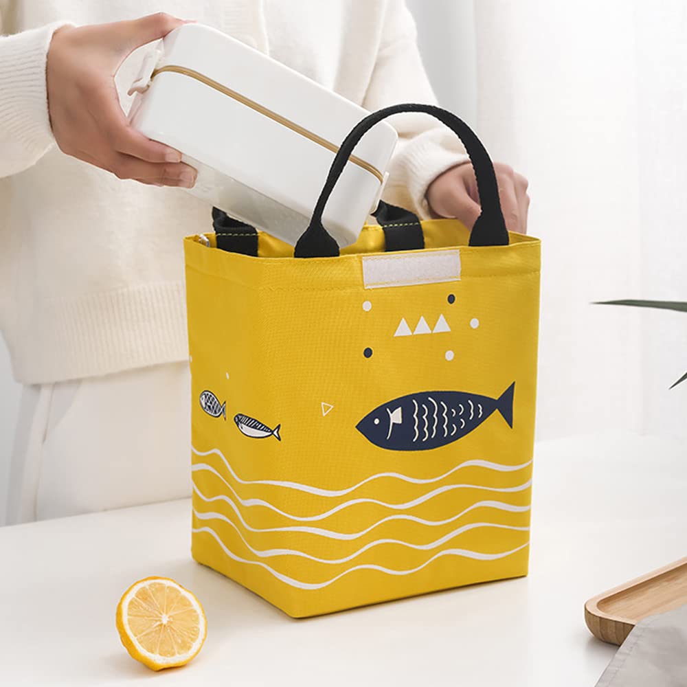 2 sztuki izolowana torba na lunch Cool Bag na lunch, wodoszczelna tkan - obrazek 5