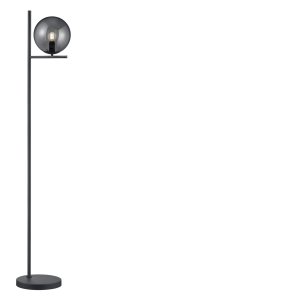 Trio Leuchten Lampa podłogowa Pure 402000142, metal antracyt, szkło w