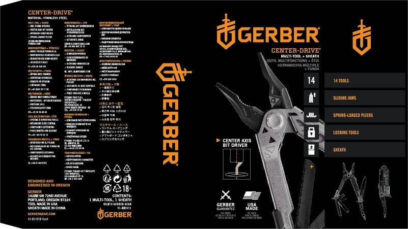 Gerber Narzędzie wielofunkcyjne z klipsem do kieszeni, otwieranie jedn - obrazek 5