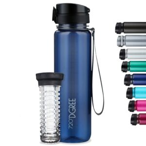 720°DGREE Butelka na wodę 1 l "uberBottle" + crystalClear owocowy zapa