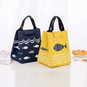 2 sztuki izolowana torba na lunch Cool Bag na lunch, wodoszczelna tkan