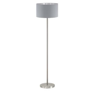 EGLO lampa stojąca Maserlo, 1-punktowa tekstylna lampa podłogowa, lamp