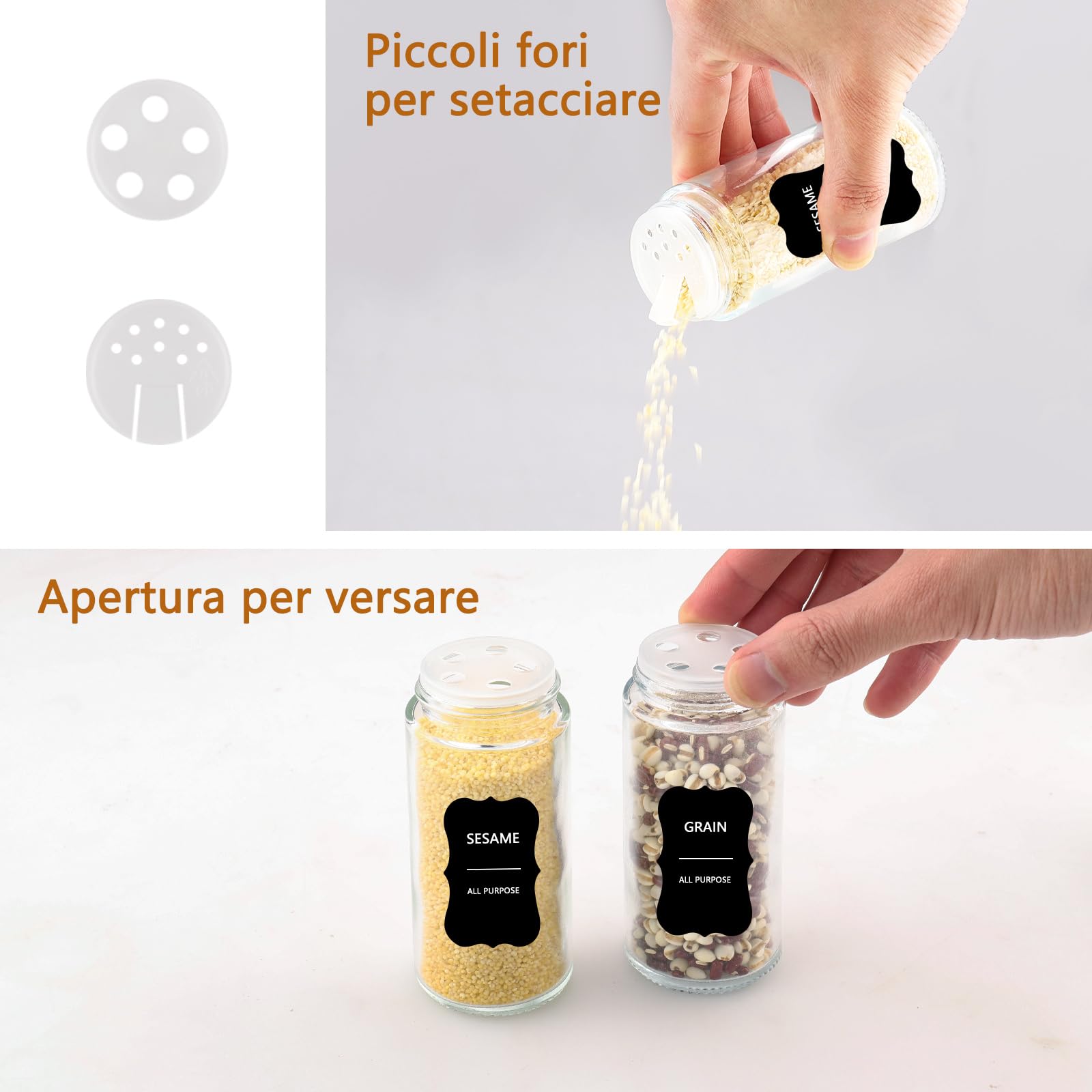 Foydream: Must-Have 12 Okrągłych Słoików na Przyprawy - obrazek 5