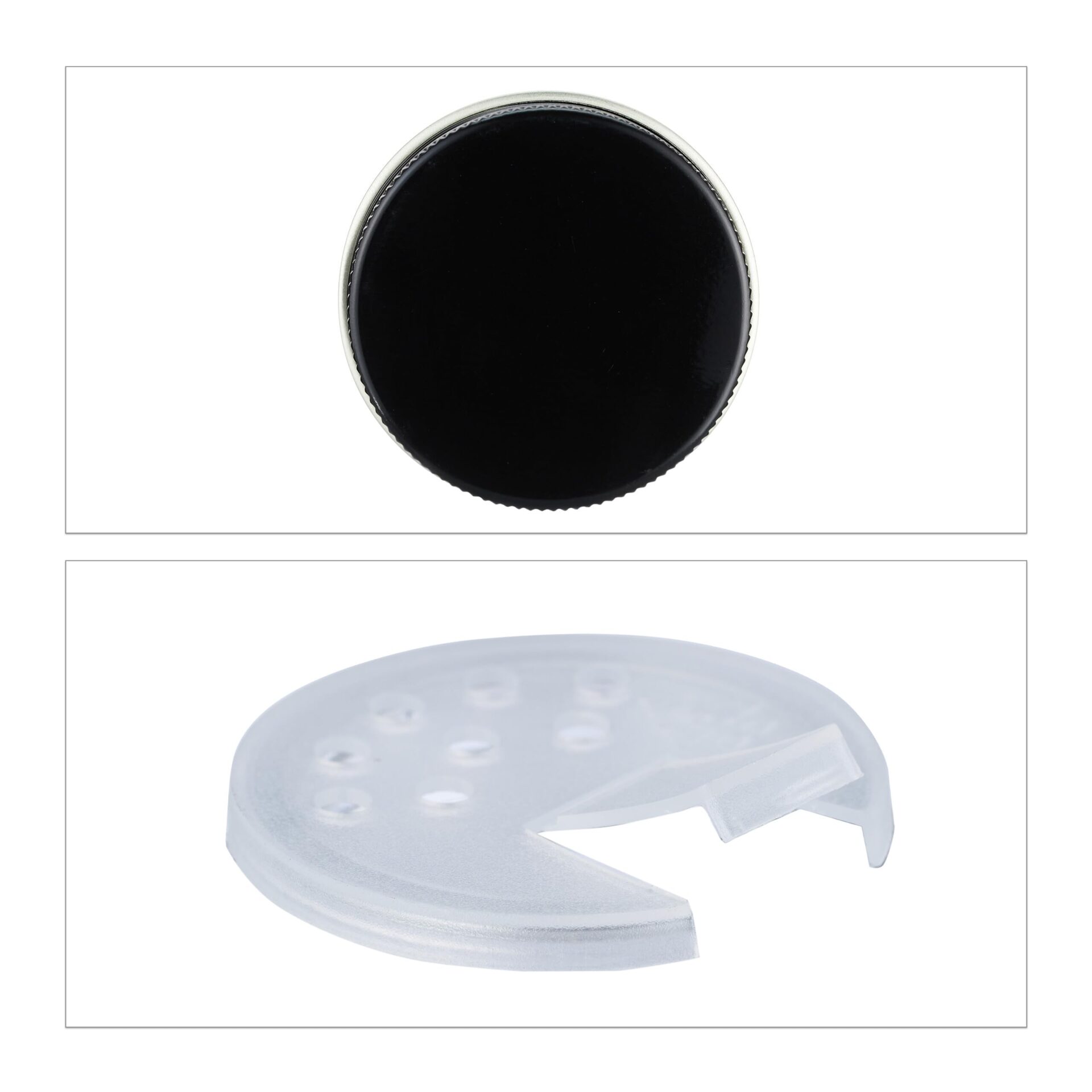 Relaxdays Słoiki na przyprawy, zestaw 10 sztuk, wkład do posypywania, - obrazek 4