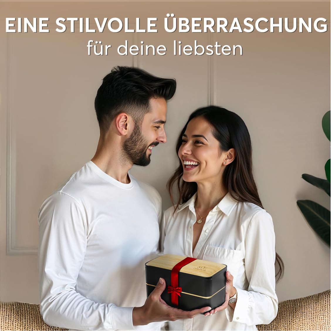 Umami Bento Pudełko na Lunch, 2 Garnki na Sos & Sztućce w Zestawie, Be - obrazek 2