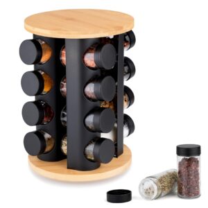 EliteHoff Stojak obrotowy na przyprawy, regał na przyprawy (16 Słoiczk