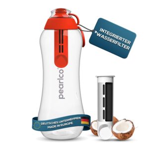 PearlCo Butelka z filtrem do wody 700 ml (żółta) - w zestawie 1 wkład