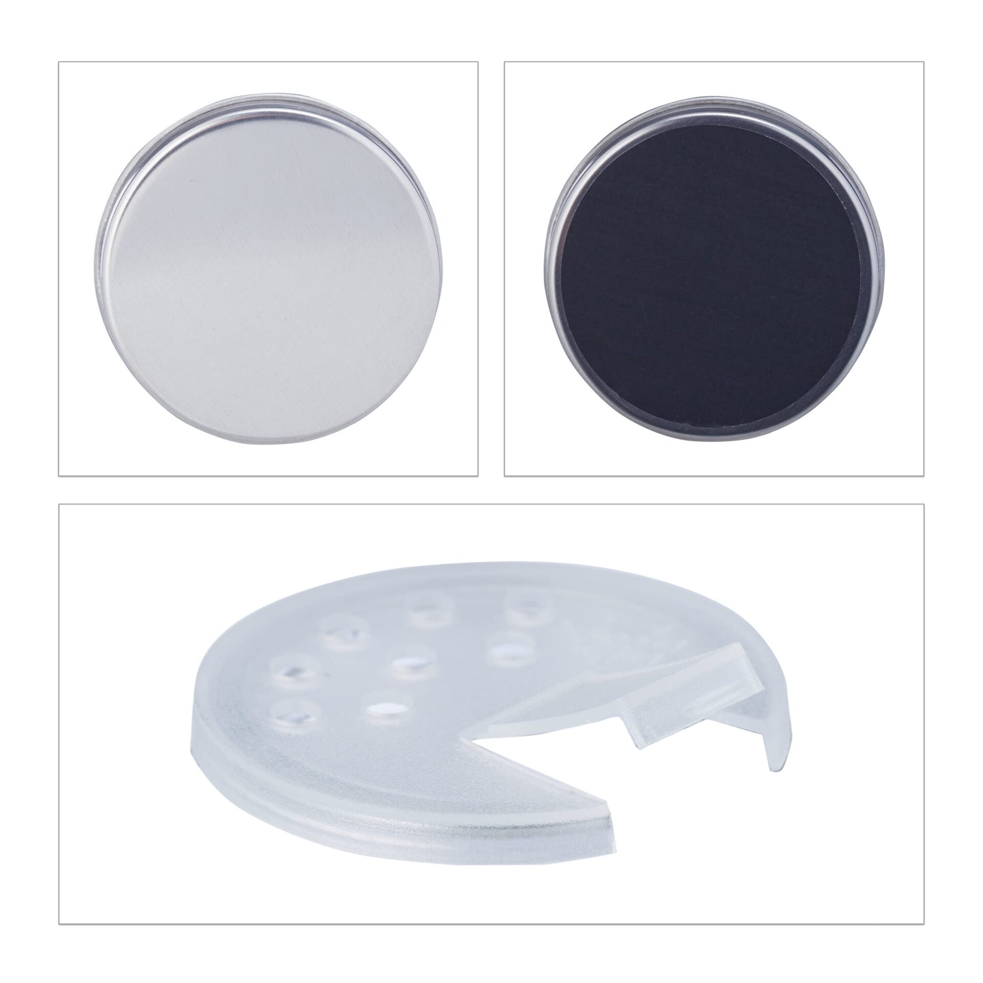 Relaxdays Słoiki na przyprawy, zestaw 36 sztuk, wkład do posypywania, - obrazek 4