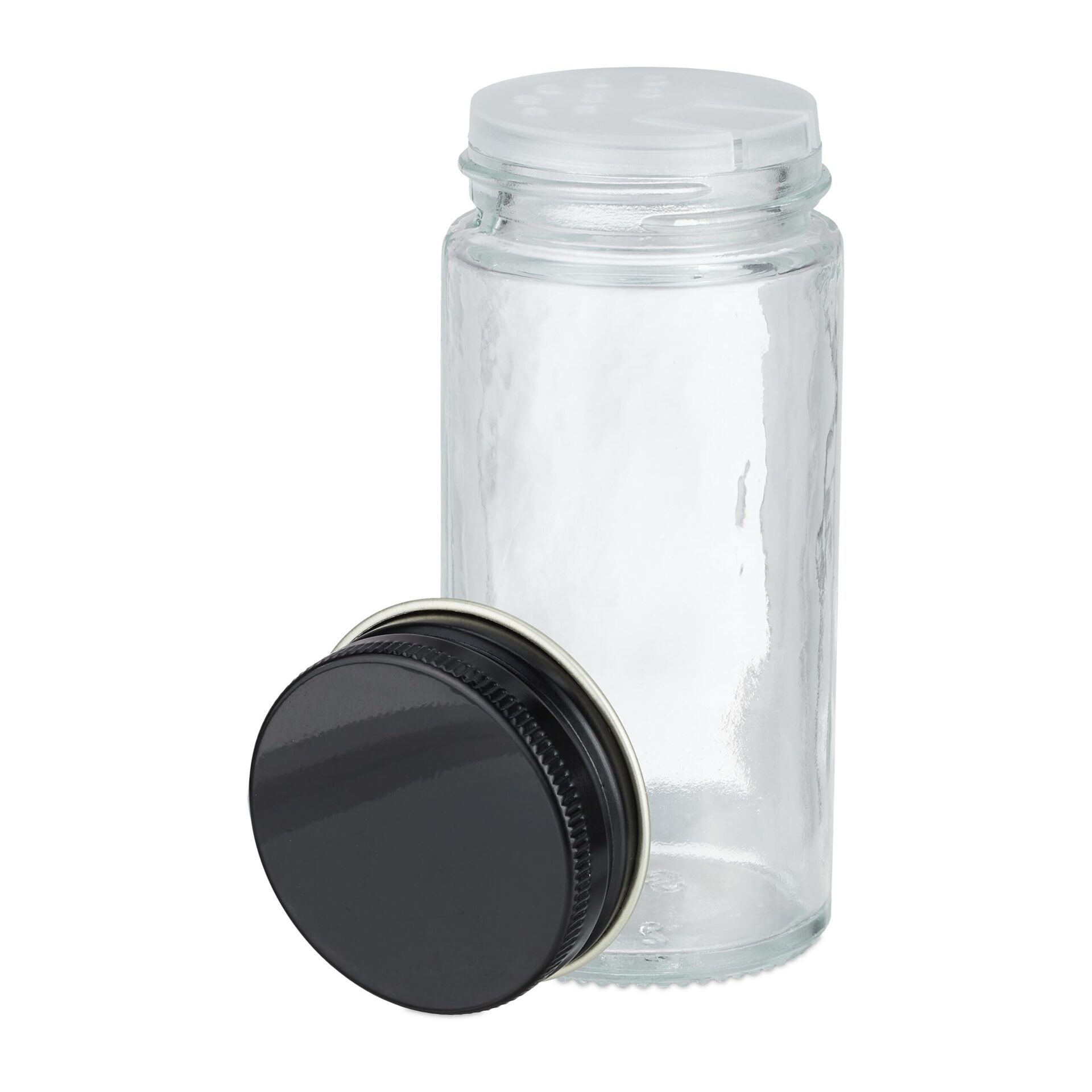 Relaxdays Słoiki na przyprawy, zestaw 16 sztuk, wkład do posypywania, - obrazek 2