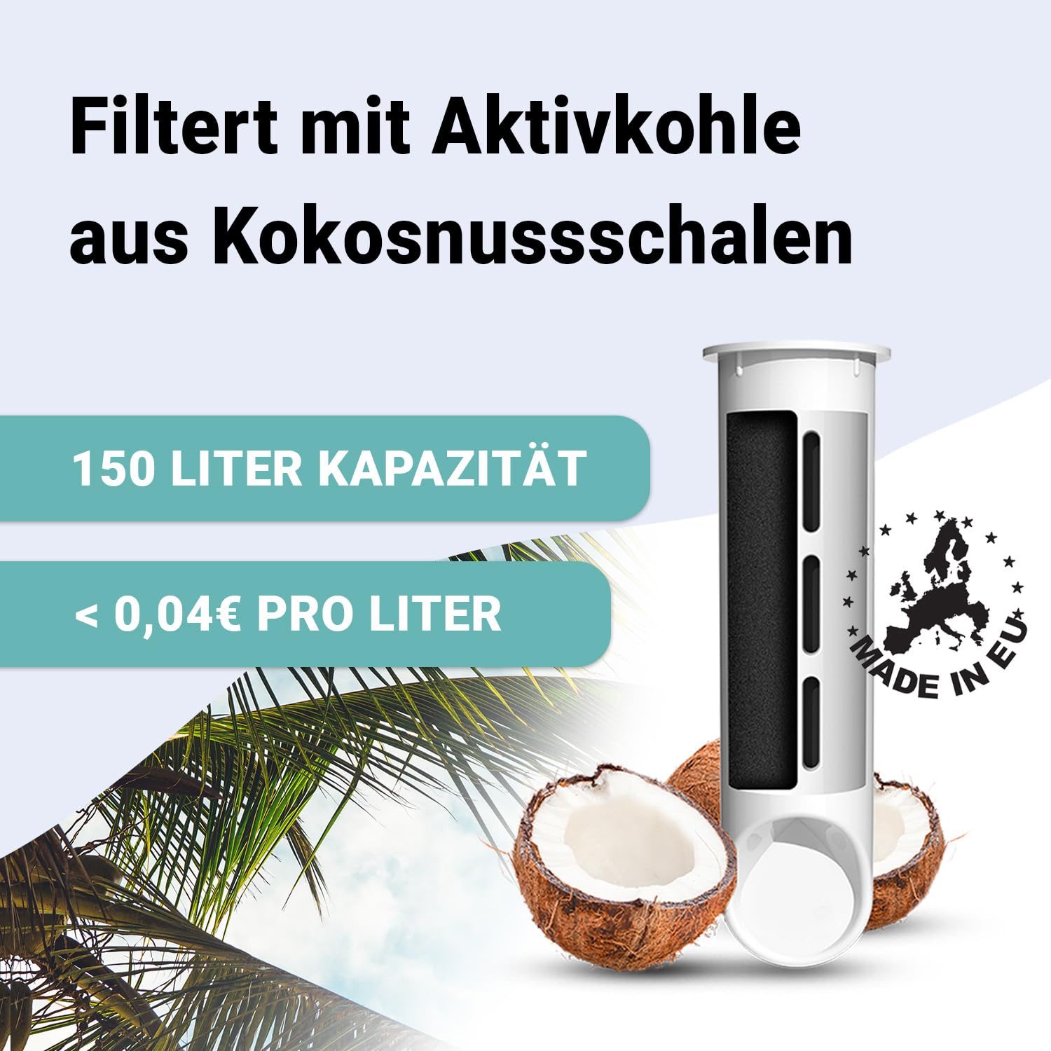 PearlCo Butelka z filtrem do wody 700 ml (żółta) - w zestawie 1 wkład - obrazek 6