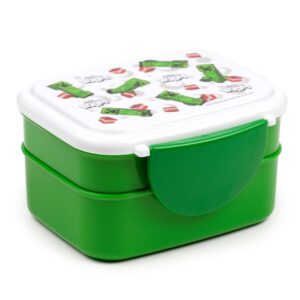Minecraft Creeper & TNT Clip-Verschluss Stapelbare Bento Lunch Box mit