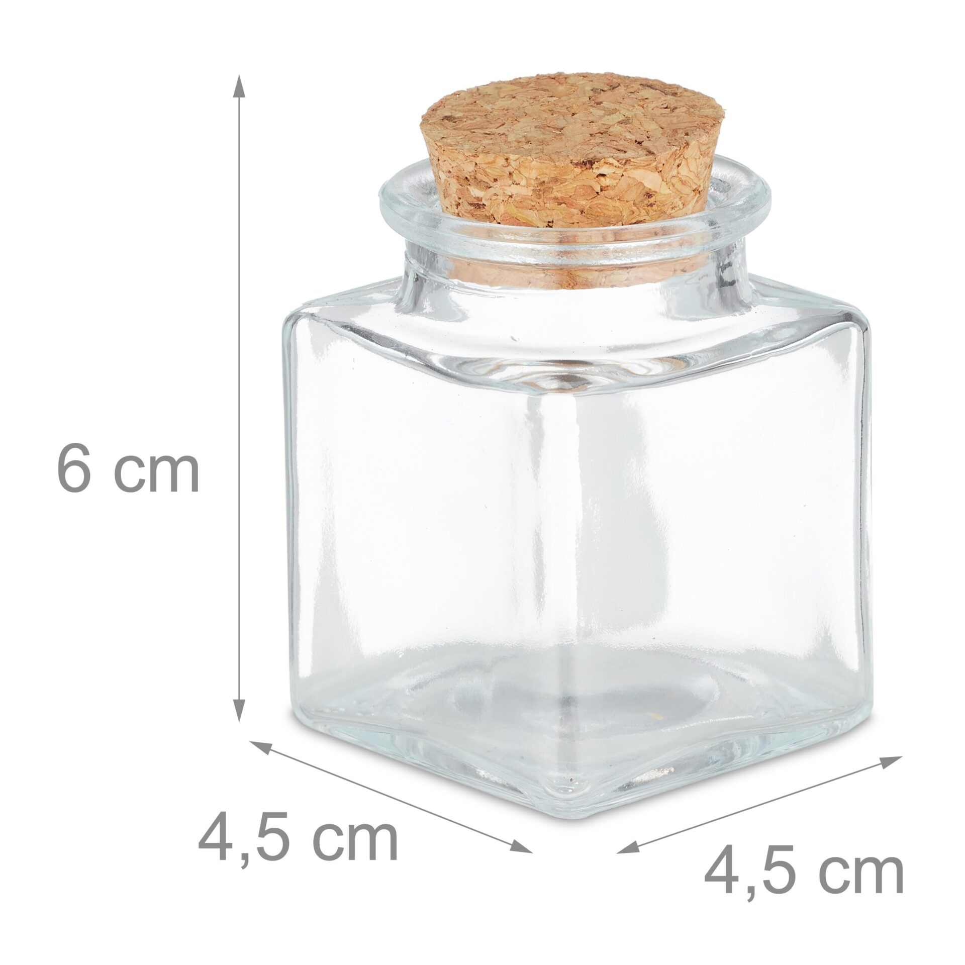 Relaxdays Słoiki na przyprawy, zestaw 12 sztuk, słoiki na przyprawy, 5 - obrazek 6