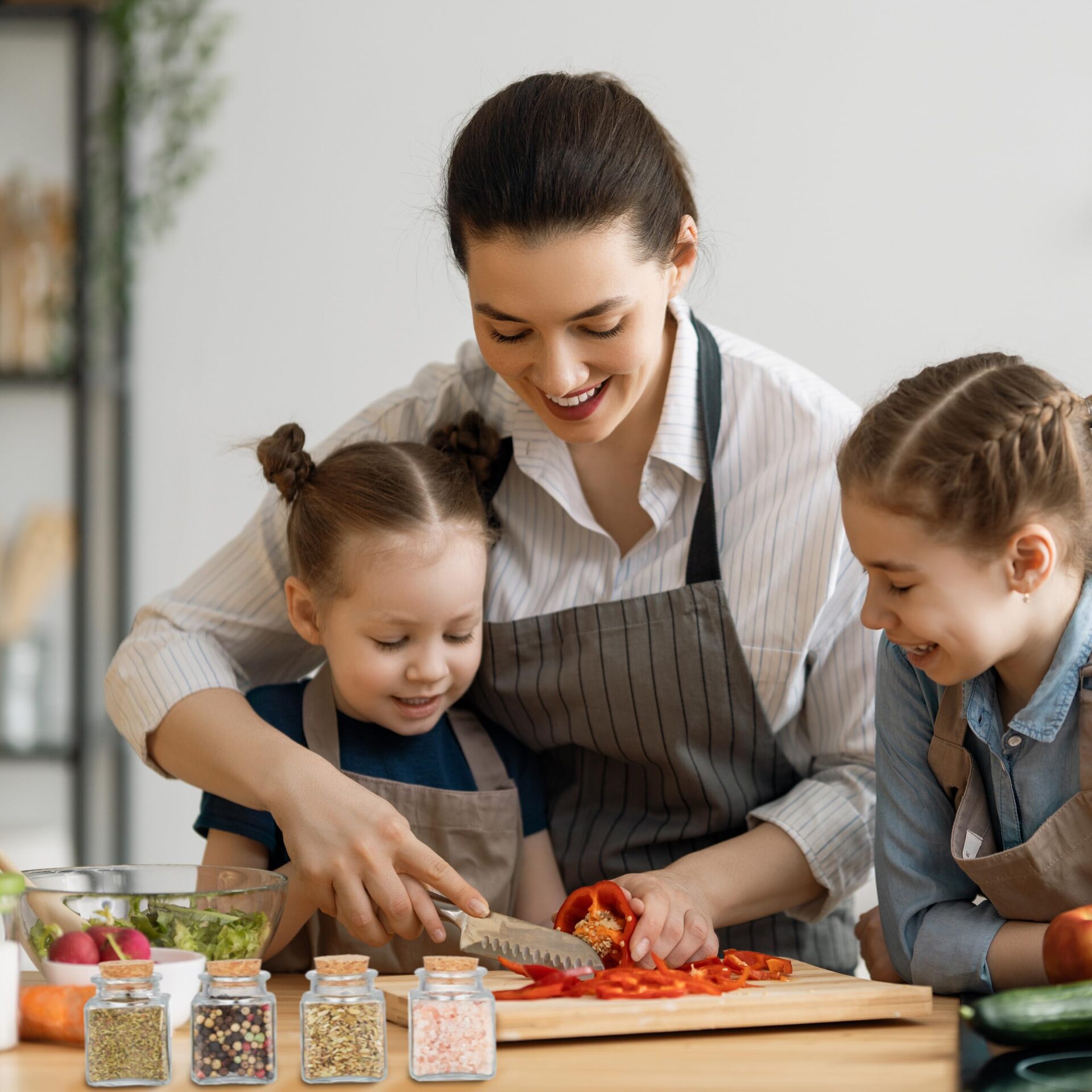 Relaxdays Słoiki na przyprawy, zestaw 12 sztuk, słoiki na przyprawy, 5 - obrazek 7